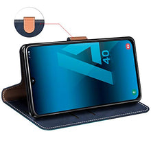 Carica l'immagine nel visualizzatore di Gallery, MOBESV Custodia Samsung Galaxy A40, Cover a Libro Blu/Aqua - Ilgrandebazar