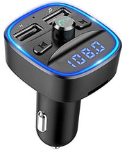 Carica l'immagine nel visualizzatore di Gallery, Cocoda Trasmettitore Bluetooth per Auto, [Blue Ambient Ring Light] Kit...