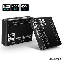 Carica l'immagine nel visualizzatore di Gallery, SOWTECH - Splitter HDMI 4K 60 Hz