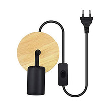 Carica l'immagine nel visualizzatore di Gallery, Luxvista Illuminazione da Parete Nero E27 Interno, Lampada E27, Black