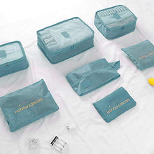 Carica l'immagine nel visualizzatore di Gallery, Meowoo Organizer per Valigie 7 pezzi Viaggio, Cubo 7pcs-lago Blu