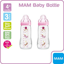 Carica l'immagine nel visualizzatore di Gallery, Mam - Easy Active Biberon con tettarella flusso veloce, 330 ml, Porpora
