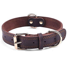 Carica l'immagine nel visualizzatore di Gallery, Collare XS:0.6''width,Neck 9.4-11.8''(24-30cm), Marrone/Non personalizzato