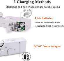 Carica l'immagine nel visualizzatore di Gallery, DUTISON Mini Macchina da Cucire Portatile Handheld Cordless Strumento di... - Ilgrandebazar