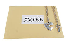 Carica l'immagine nel visualizzatore di Gallery, AKIEE pendente collana Best Friends Forever BFF Cuore E Chiave - Ilgrandebazar
