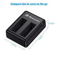 Carica l'immagine nel visualizzatore di Gallery, Powerextra - 2 batterie ricaricabili da 1500 mAh e doppio caricatore USB...
