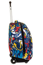 Carica l'immagine nel visualizzatore di Gallery, Big Trolley Appack Hashtag, 35 Lt, Rosso, Sistema 2in1 Zaino con Rosso