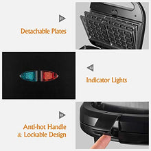 Carica l'immagine nel visualizzatore di Gallery, OSTBA Tostiera Sandwich Maker, piastre per panini 3 in 1, Cool Touch Waffles...
