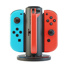 Carica l'immagine nel visualizzatore di Gallery, Lioncast Joy-Con Quadrupla Ricarica per Nintendo Switch, Controller per...