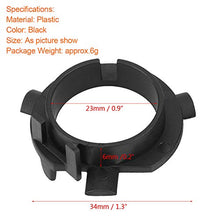 Carica l'immagine nel visualizzatore di Gallery, 1 paio di adattatori per lampadine fari a LED H7 (nero). normal - Ilgrandebazar