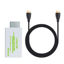 Carica l'immagine nel visualizzatore di Gallery, LiNKFOR Wii Convertitore con Cavo HDMI 3ft/Convertitore a HDMI/Wii Bianco
