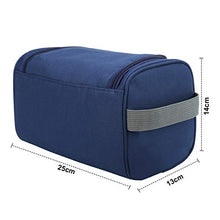 Carica l'immagine nel visualizzatore di Gallery, Beauty Case da Viaggio Uomo Donna Borsa Toilette Appendere Blu