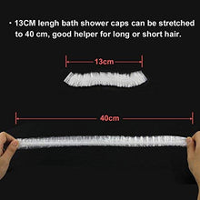 Carica l'immagine nel visualizzatore di Gallery, 100 cuffiette in plastica monouso per capelli trasparenti, impermeabili e... - Ilgrandebazar