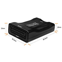 Carica l'immagine nel visualizzatore di Gallery, Ozvavzk Convertitore HDMI a SCART Adattatore Composito Video HD Audio Stereo... - Ilgrandebazar