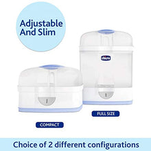 Carica l'immagine nel visualizzatore di Gallery, Chicco SterilNatural Sterilizzatore 2 in 1, Per 6 Biberon di 330 ml, Bianco