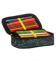 Carica l'immagine nel visualizzatore di Gallery, ASTUCCIO Scuola - SEVEN THE DOUBLE - PYTHON - QUICK CASE - Verde Fantasia