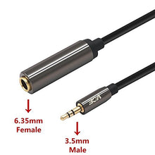 Carica l'immagine nel visualizzatore di Gallery, VCE Cavo Prolunga Cuffie Adattatore Audio Jack 3.5mm Maschio a 6.35mm...
