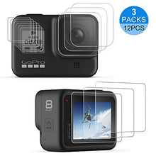 Carica l'immagine nel visualizzatore di Gallery, laxikoo Pellicola Vetro Temperato per GoPro Hero 8 Black, [12 Pezzi]...