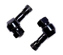 Carica l'immagine nel visualizzatore di Gallery, 2 x Moto Valvola angolare in alluminio nero 8,3 mm valvole valvola ad angolo
