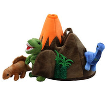 Carica l'immagine nel visualizzatore di Gallery, The Puppet Company-Marionetta da mano, in pelle, con dinosauri e vulcano - Ilgrandebazar