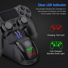 Carica l'immagine nel visualizzatore di Gallery, BEBONCOOL PS4 Controller Charger con LED Cavo USB Doppia Stazione di...