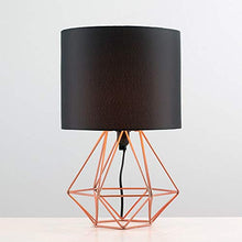 Carica l'immagine nel visualizzatore di Gallery, MiniSun – Lampada da tavolo “Angus” nello stile retrò nella forma Rame &amp; Nero - Ilgrandebazar