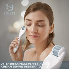 Carica l'immagine nel visualizzatore di Gallery, Jolizz Dermaroller - Strumento per Microdermabrasione con 4 Testine 0.25mm... - Ilgrandebazar