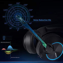 Carica l'immagine nel visualizzatore di Gallery, NUBWO - Cuffie Stereo per PS4, Xbox One, con Cavo e Stereo-3.5mm, Blue