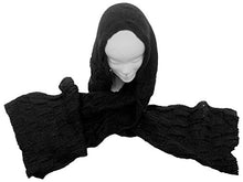 Carica l'immagine nel visualizzatore di Gallery, Sciarpa con cappuccio, unisex col. Nero - Ilgrandebazar