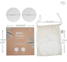 Carica l'immagine nel visualizzatore di Gallery, Soul Projekt 10 x Dischetti struccanti riutilizzabili Bambù Cotone Lavabili,... - Ilgrandebazar