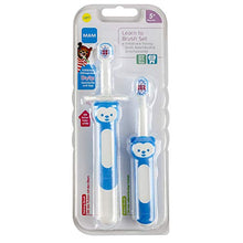 Carica l'immagine nel visualizzatore di Gallery, MAM 70513711 - Set di spazzolini per bambini, Blu, età 5+ mesi - Ilgrandebazar