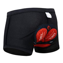 Carica l'immagine nel visualizzatore di Gallery, X-TIGER Ciclismo Uomo 5D Gel Imbottito Boxer Traspirante Biancheria L, Nero