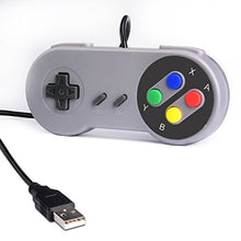 Carica l'immagine nel visualizzatore di Gallery, Rii Gaming GP100 - Coppia di Gamepad Controller USB Super Nintendo Grigio