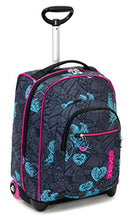 Carica l'immagine nel visualizzatore di Gallery, Trolley Fit Seven Colorflower, Nero, 35 Lt, 2in1 Zaino con Sollevamento...