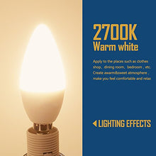 Carica l'immagine nel visualizzatore di Gallery, Lampadine a candela E14 LED 6W Equivalenti a 60 W , Kakanuo C37 lampadine a...
