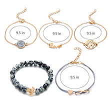 Carica l'immagine nel visualizzatore di Gallery, Braccialetto Set di Gioielli, Dsaren Regolabile Bracciale a Mappa E Tartaruga - Ilgrandebazar