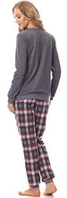 Carica l'immagine nel visualizzatore di Gallery, Merry Style Pigiama Manica Lunga Donna MS10-167 XXL, Mélange Scuro/Borgogna - Ilgrandebazar