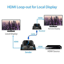 Carica l'immagine nel visualizzatore di Gallery, ESYNiC 1080P 60M HDMI Extender con 2 Porta Splitter Loop su Singolo...