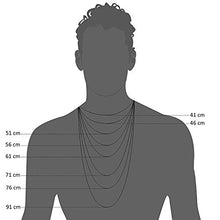 Carica l'immagine nel visualizzatore di Gallery, sailimue 3 Pezzi Pelle Collane Uomo Donna Lunghe Nere Acciaio Larghezza 2mm...