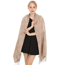 Carica l'immagine nel visualizzatore di Gallery, Longwu Donna Morbida sciarpa in lana di cashmere Grande scalda Pashminas 06# - Ilgrandebazar