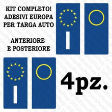 Carica l'immagine nel visualizzatore di Gallery, StickersLab - Adesivi per Targa Italiana Kit da 4 Pezzi RIFRANGENTI Ultra...