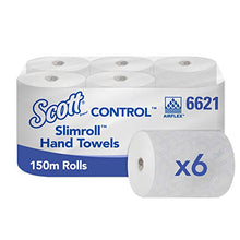 Carica l'immagine nel visualizzatore di Gallery, Scott 6621 Control Slimroll Asciugamani in Rotolo a 1 Velo, 6 Rotoli x 150... - Ilgrandebazar