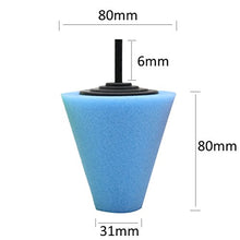 Carica l'immagine nel visualizzatore di Gallery, WINOMO - Set di 3 spugne per lucidatura cera auto, forma conica
