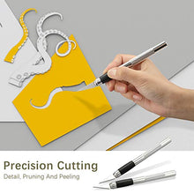 Carica l'immagine nel visualizzatore di Gallery, Gafild cutter di precisione set, 2 Manici e 80 Lame Ricambio lame bisturi... - Ilgrandebazar
