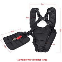 Carica l'immagine nel visualizzatore di Gallery, Cinghia Decespugliatore Nero Comfort Doppio Tracolla decespugliatore Regolabile Accessori per decespugliatori da Giardino
