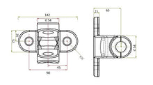 Carica l'immagine nel visualizzatore di Gallery, BITS4REASONS Maypole Nuovo Modello MP4862 Gancio di Traino Jaw Pin - Nero...