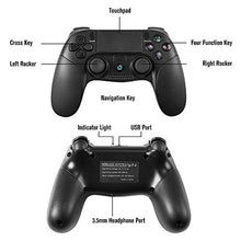 Carica l'immagine nel visualizzatore di Gallery, Gamepad Wireless,CamKing Game Controller for Joystick Playstation 4 Gioco...