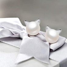 Carica l'immagine nel visualizzatore di Gallery, WikiMiu Orecchini da Donna in Argento 925 a Forma di Gatto, Gioielli Moda... - Ilgrandebazar