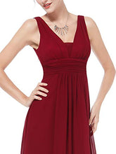 Carica l'immagine nel visualizzatore di Gallery, Ever-Pretty Vestito da Damigella Donna Linea ad A Scollo a V 40, Borgogna - Ilgrandebazar