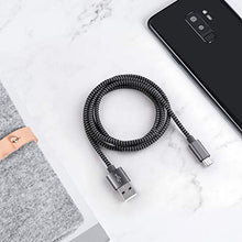 Carica l'immagine nel visualizzatore di Gallery, GERETIN Cavo Micro USB [3 Pezzi:1m,2m,2m] Grigio&amp;Nero